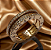 Anel de Ouro Amarelo 18k. Modelo Tipo Bvlgari Com Diamantes Naturais e 7mm de largura - Imagem 3