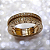 Anel de Ouro Amarelo 18k. Modelo Tipo Bvlgari Com Diamantes Naturais. - Imagem 4
