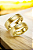 Anel pesando 12 Gramas de Ouro Amarelo 18K. com Brilhantes Naturais. - Imagem 3