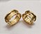 PAR DE ALIANÇAS MODELO BVLGARI DE OURO 18K 22 GRAMAS E 10MM DE LARGURA COM DIAMANTE NATURAL - Imagem 9