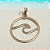 Pingente Onda do Mar em Ouro 18k. - Imagem 6