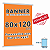 Banner  personalizado 80X120cm (Envie sua arte) na promoção - Imagem 1