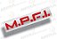 Adesivo metalizado M.P.F.I. da tampa de válvulas GM Monza e Kadett mpfi - Imagem 1