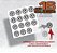 Kit C/ 16 Adesivos 7mm Emblema VW P/ Vidro Transparente (PRETO) - Imagem 1