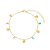 PULSEIRA COM CRISTAIS COLORS E MEDALHAS - Imagem 1