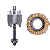 ESTATOR E ROTOR P33AGL 220V MONO 60 HZ - Imagem 1