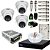 Kit 3 Câmeras de Segurança FULL HD 1080p DOME 20 Metros + DVR TWG 5204FD + App Grátis de Monitoramento + HD 500gb, Fonte, Cabos e Acessórios - Imagem 1