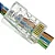 Conector Rede RJ-45 Ez-rj45 Vazado Cat5e/6 - Imagem 2