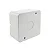 CAIXA CFTV ABS 85X85X50MM BRANCA - Imagem 1