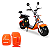 Par Paralama Scooter Eletrica Aro 8/10 Cor laranja com lanterna - Imagem 2
