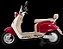 Scooter Eletrica Vespinha New 1000w Bateria Litio 60v autonomia 50km vermelho vinho - Imagem 1