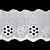 Bordado de algodão ARP 02250 - Peça c/9,50M - Larg. 3cm - Imagem 1