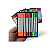 Bloco Adesivo Marca Pagina Transparente Colorido 20 Fls 8 Blocos - Interponte - Imagem 1