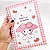 Kit Caderno Anotação Espiral Capa Plástica My Melody- 44 folhas - Imagem 3