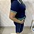 Vestido azul e verde com Gola polo - Imagem 8