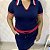 Vestido Azul e pink com Gola polo - Imagem 7