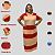 Vestido Longo Plus size Casual Evangélico Veste Até 56 Vermelho - Imagem 1