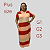 Vestido Longo Plus size Casual Evangélico Veste Até 56 Vermelho - Imagem 2