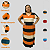 Vestido Longo Plus size Casual Evangélico Veste Até 56 G1 até G3 Laranja - Imagem 1