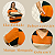 Vestido Longo Plus size Casual Evangélico Veste Até 56 G1 até G3 Laranja - Imagem 5