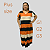 Vestido Longo Plus size Casual Evangélico Veste Até 56 G1 até G3 Laranja - Imagem 2