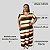 Vestido Longo Plus size Casual Evangélico Veste Até 56 Verde/laranja - Imagem 6