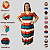 Vestido Longo Plus size Casual Evangélico Veste Até 56 Terracota - Imagem 1