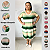 Vestido Midi Casual Evangélico Plus Size Verão Veste Até 56 G3 Verde - Imagem 1