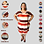 Vestido Midi Casual Evangélico Plus Size Verão Veste Até 56 G3 Marrom/Laranja - Imagem 1