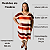 Vestido Midi Casual Evangélico Plus Size Verão Veste Até 56 G3 Marrom/Laranja - Imagem 6