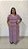 Vestido Longo Plus size Casual Evangélico Veste Até 56 Violeta - Imagem 2