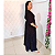 Vestido Longo Evangélico Plus Size Elegante Em Viscolinho - Imagem 2