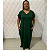 Vestido Longo Plus size Casual Evangélico Veste Até 56 Liso - Imagem 1