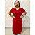 Vestido Longo Plus size Casual Evangélico Veste Até 56 Liso - Imagem 1