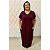Vestido Longo Plus size Casual Evangélico Veste Até 56 Liso - Imagem 2