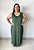 Vestido Longo Plus size Casual Regata Veste Até 56 Liso - Imagem 2