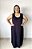 Vestido Longo Plus size Casual Regata Veste Até 56 Liso - Imagem 6