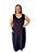 Vestido Longo Plus size Casual Regata Veste Até 56 Liso - Imagem 1