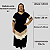 Vestido longo Evangélico Plus Size Manga 3/4 Comportado G1 e G2 - Imagem 12