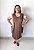 Vestido Midi Plus Size Camisetão Com Bolsos Veste até 56 G3 - Imagem 1