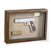 Quadro Retro Pistola Colt M1911 Calibre .45 AC Prata Team Six Brasil - Imagem 1