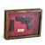 Quadro Retro Pistola PT 24/7 Taurus Calibre 9mm Parabellum - Fundo Vermelho Team Six Brasil - Imagem 1