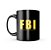Caneca de Porcelana Dark Militar FBI Federal Bureal Of Investigation - Imagem 1