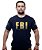 Camiseta Masculina FBI Federal Bureal Of Investigation Gold Line - Imagem 4
