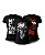 Kit 3 Camisetas Baby Look Feminina GUFZ6 Punisher Skull - Imagem 1