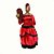 CONJUNTO POMBA GIRA - PRETO/VERMELHO - Imagem 1