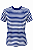 Camiseta Listrada - Malandro - vermelha e branca / azul e branca / preta e branca - Imagem 2