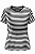 Camiseta Listrada - Malandro - vermelha e branca / azul e branca / preta e branca - Imagem 3