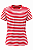 Camiseta Listrada - Malandro - vermelha e branca / azul e branca / preta e branca - Imagem 1