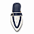 Babuche Luxo Masculino branco e Preto Onira N41 - Imagem 1